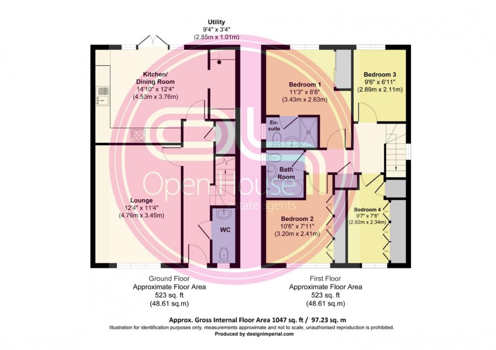 Floorplan for Moore Road, Anslow