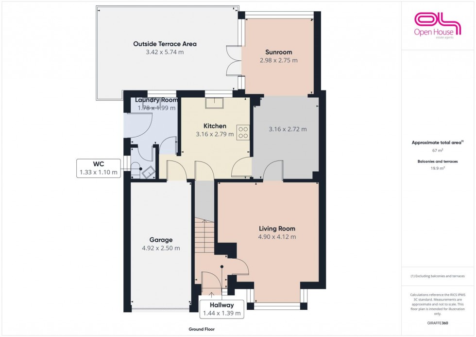 Floorplan for Telford Close, Burntwood