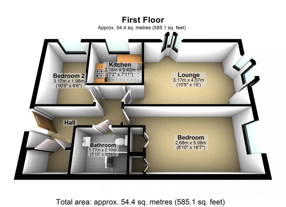 Floorplan for Park Road, Worthing