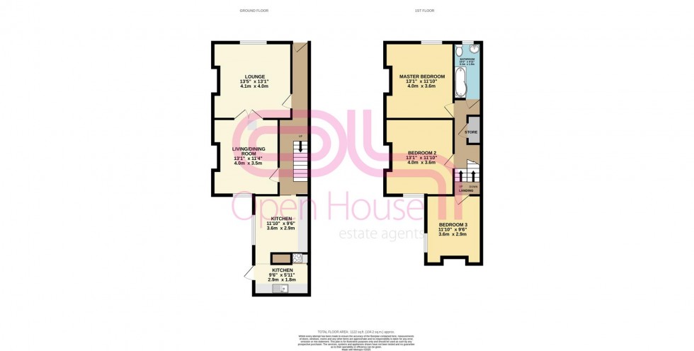 Floorplan for Shadwell Road, Bishopston, Bristol
