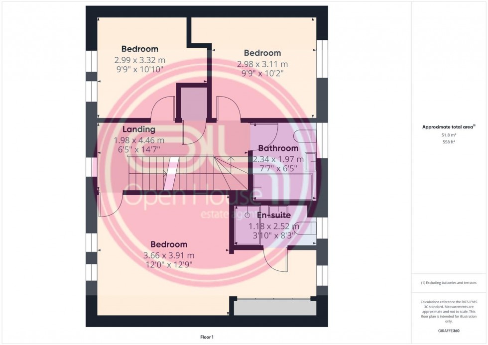 Floorplan for Henley Grove, Church Gresley