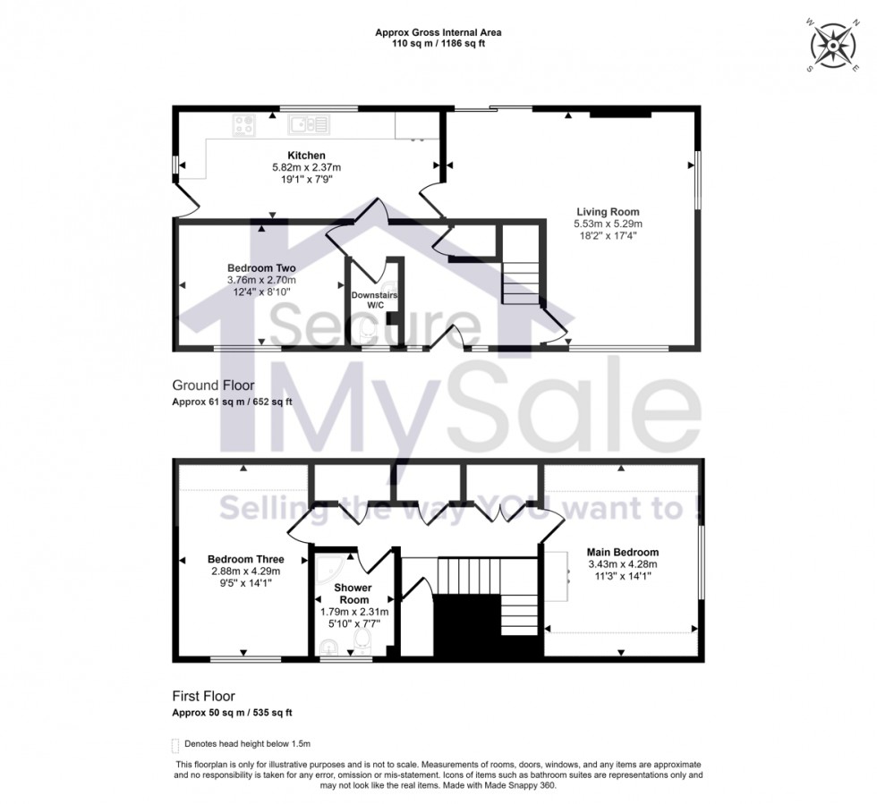 Floorplan for Peascliffe Drive, Grantham