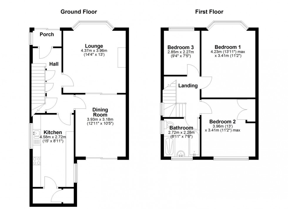 Floorplan for Forest Edge, Hanham, South Glos.