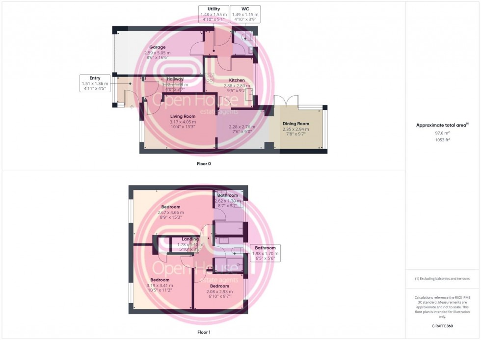 Floorplan for Jacklin Close, Branston