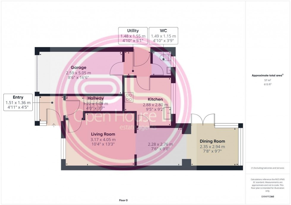 Floorplan for Jacklin Close, Branston