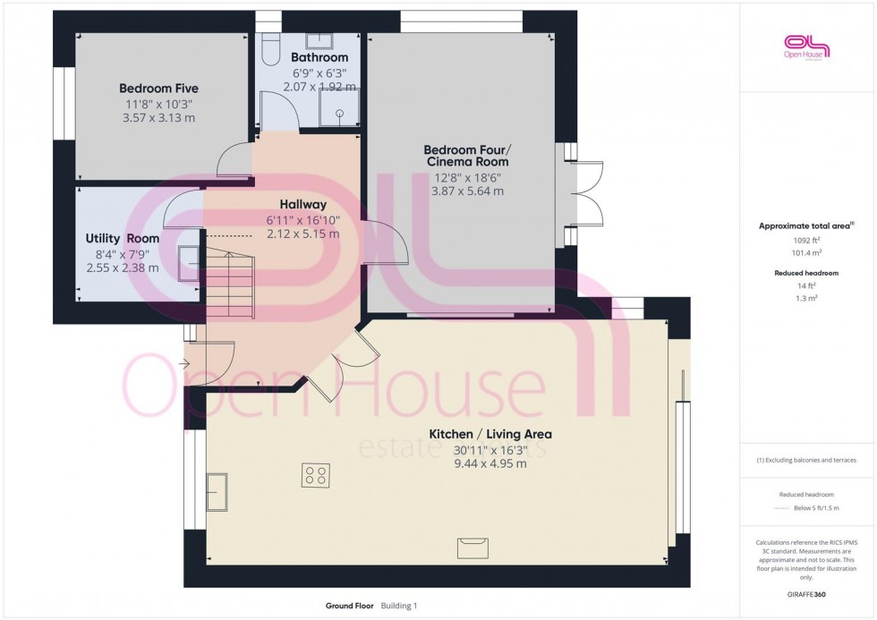 Floorplan for Searle Avenue, Peacehaven