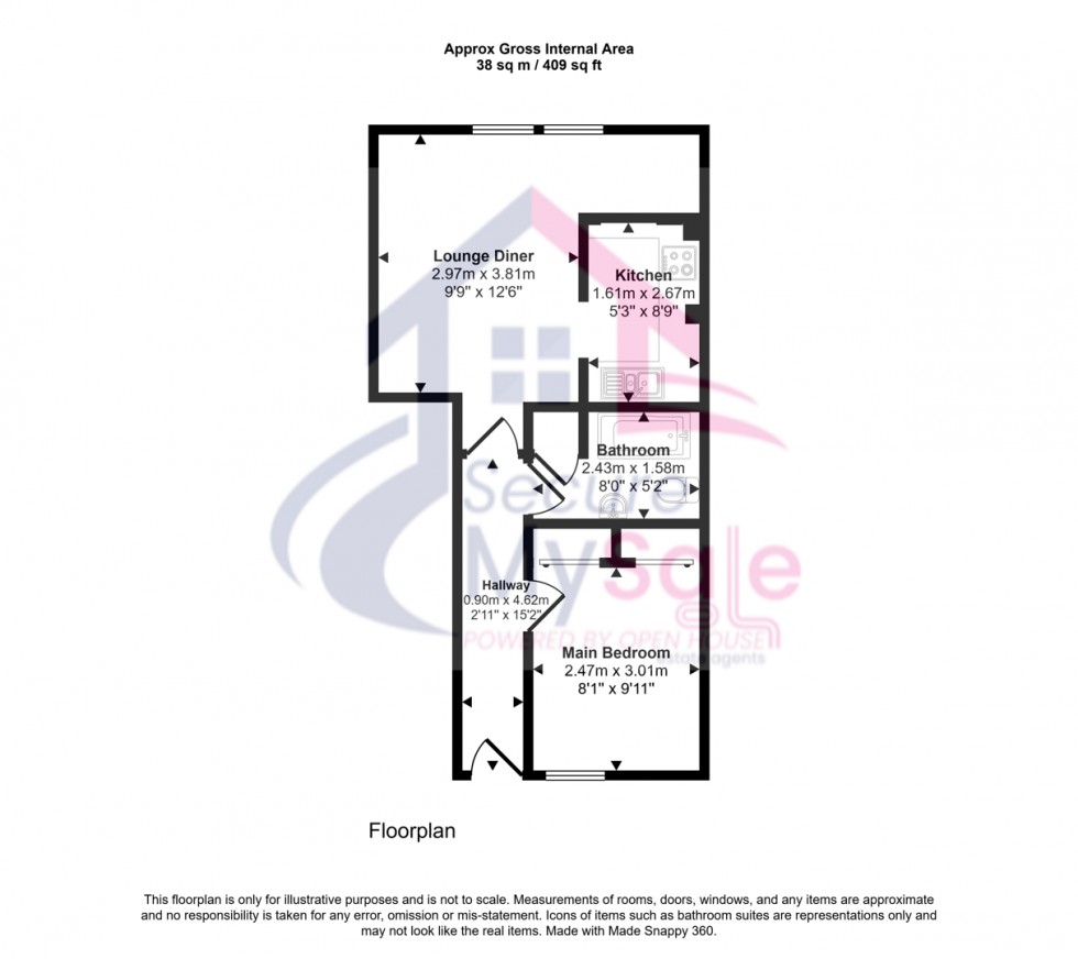 Floorplan for St. Johns Court, Grantham