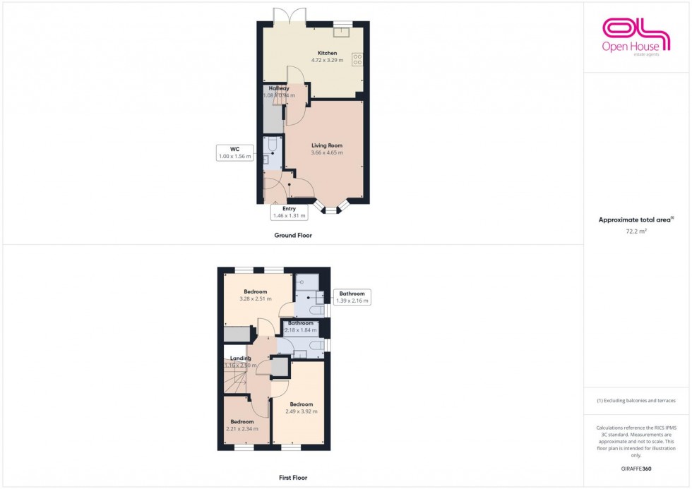 Floorplan for Dewsbury Crescent, Stafford