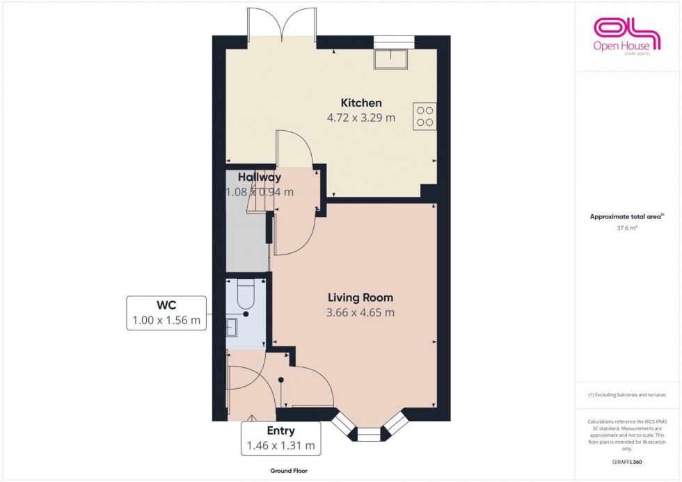 Floorplan for Dewsbury Crescent, Stafford