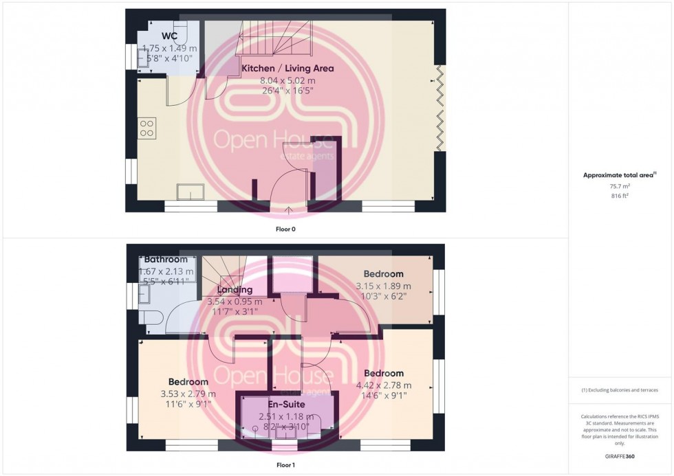 Floorplan for Coral Lane, Newhall