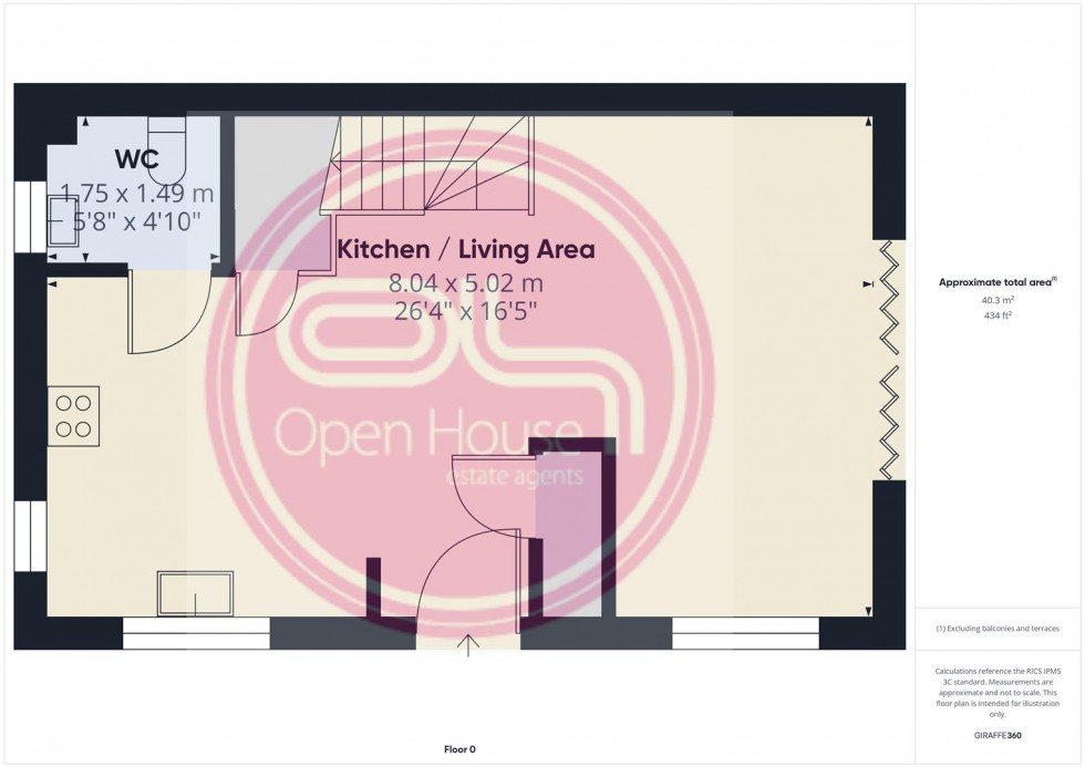 Floorplan for Coral Lane, Newhall