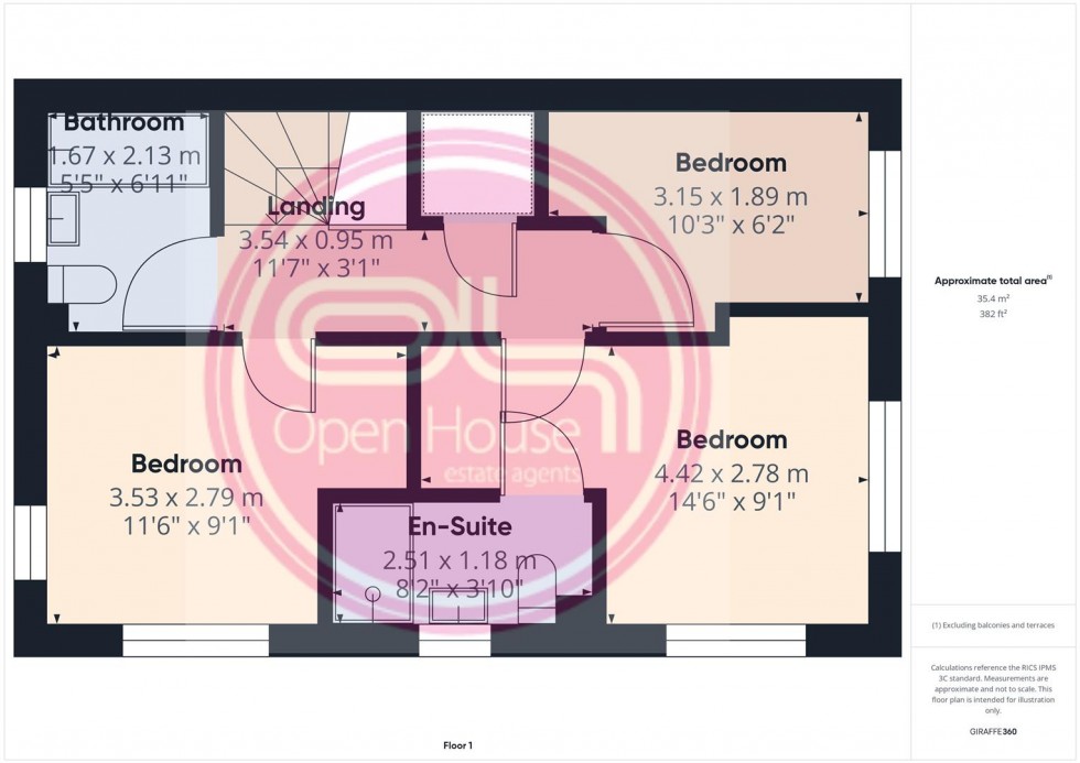 Floorplan for Coral Lane, Newhall