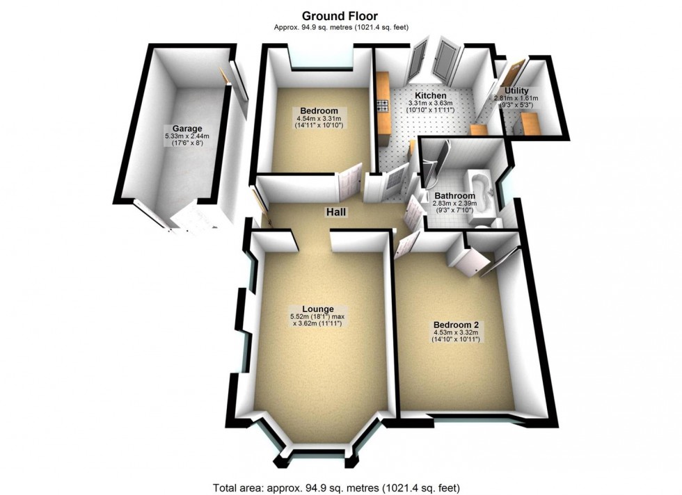 Floorplan for Glynde Avenue, Goring-By-Sea