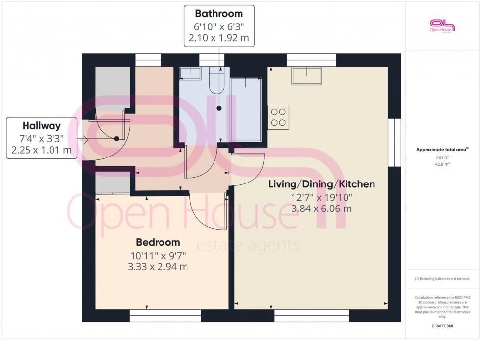 Floorplan for Swallow Close, Peacehaven