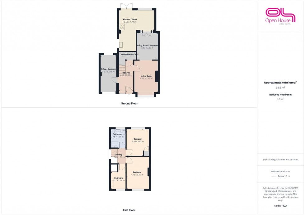 Floorplan for Selworthy Drive, Stafford