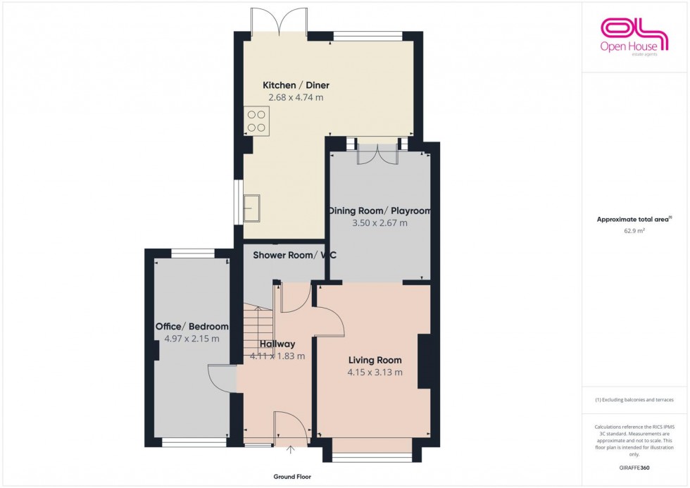 Floorplan for Selworthy Drive, Stafford