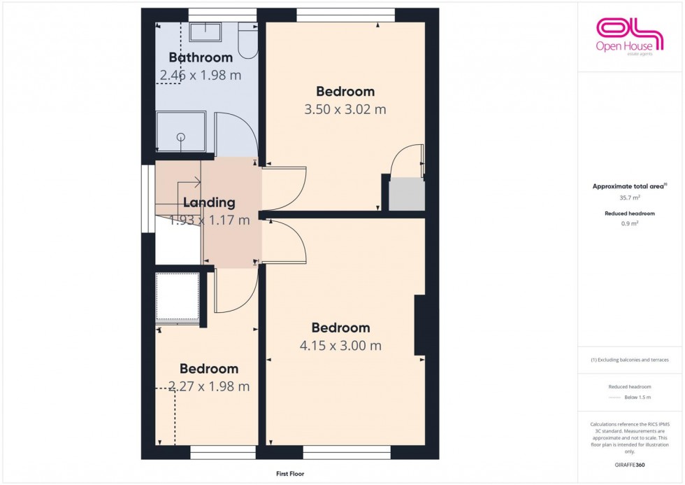 Floorplan for Selworthy Drive, Stafford