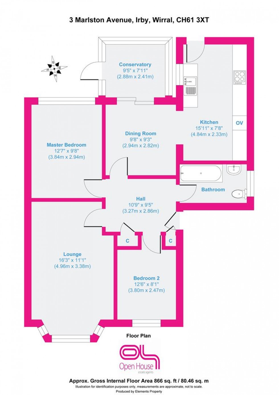 Floorplan for Marlston Avenue, Irby
