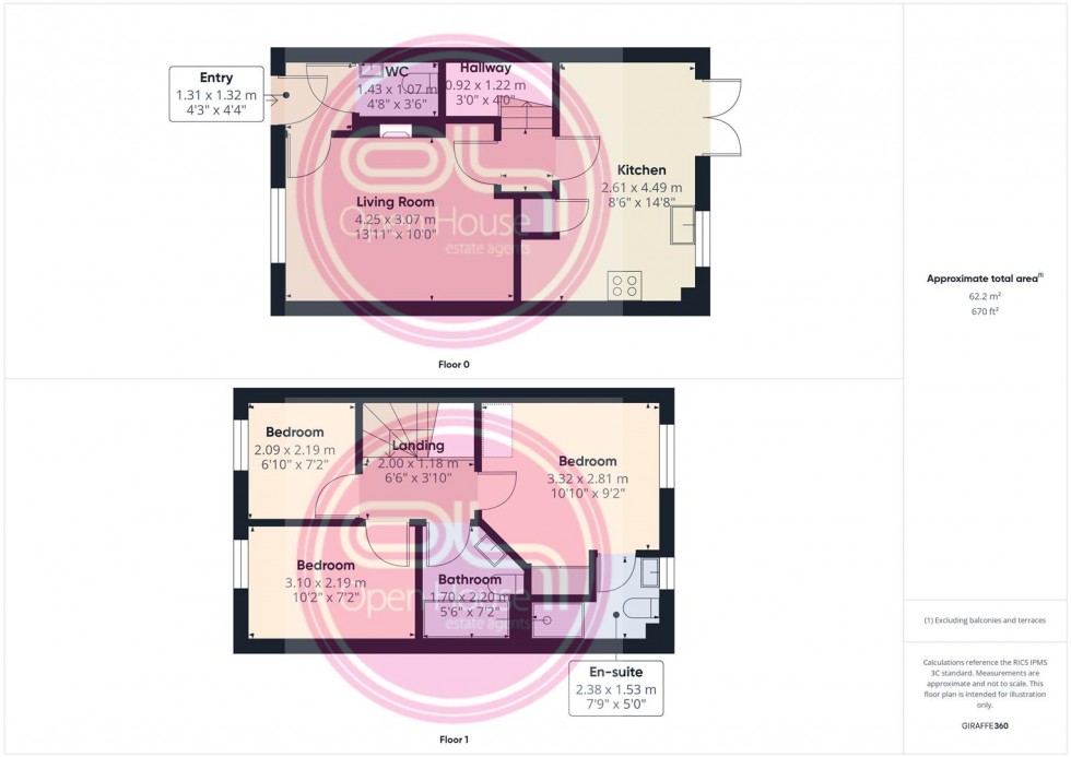 Floorplan for Ivatt Close, Midway