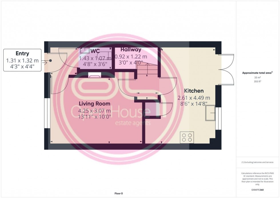 Floorplan for Ivatt Close, Midway