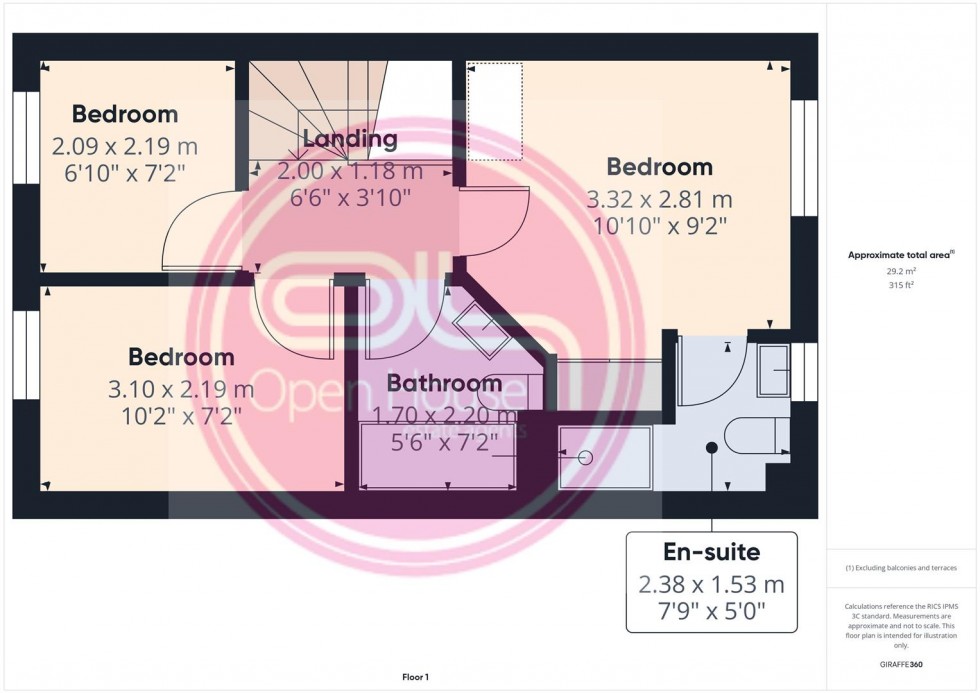 Floorplan for Ivatt Close, Midway