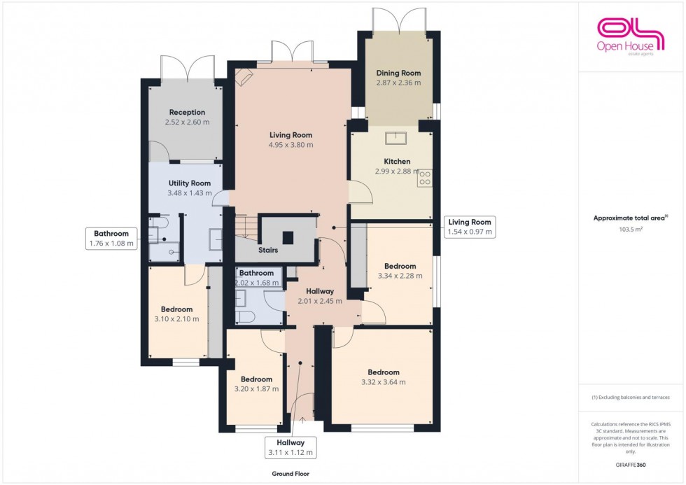 Floorplan for Meadow Lane, Derrington