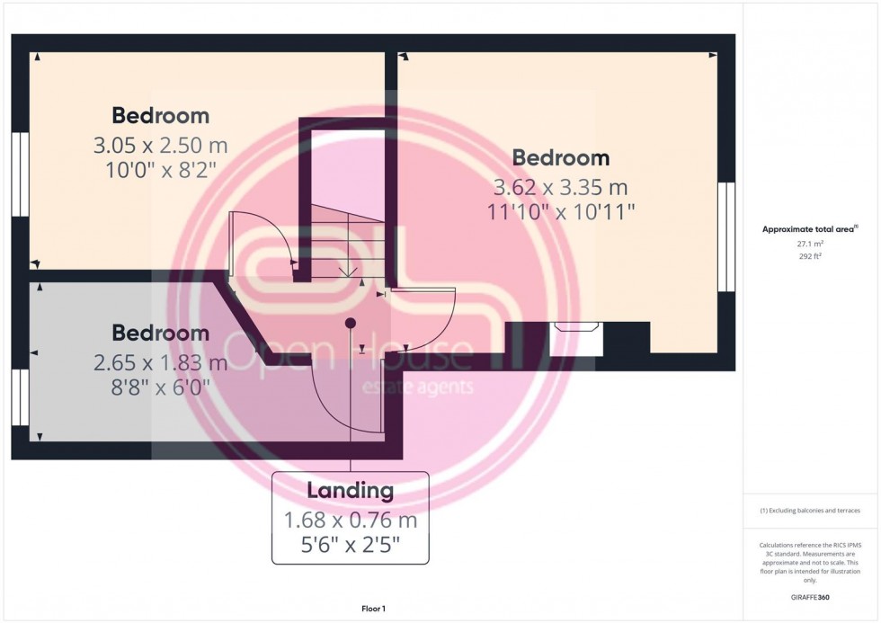 Floorplan for Darklands Road, Swadlincote