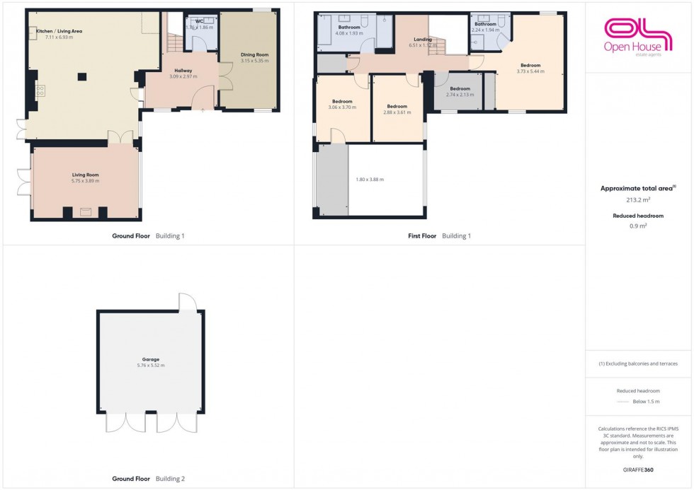 Floorplan for Bednall Road, Acton Trussell