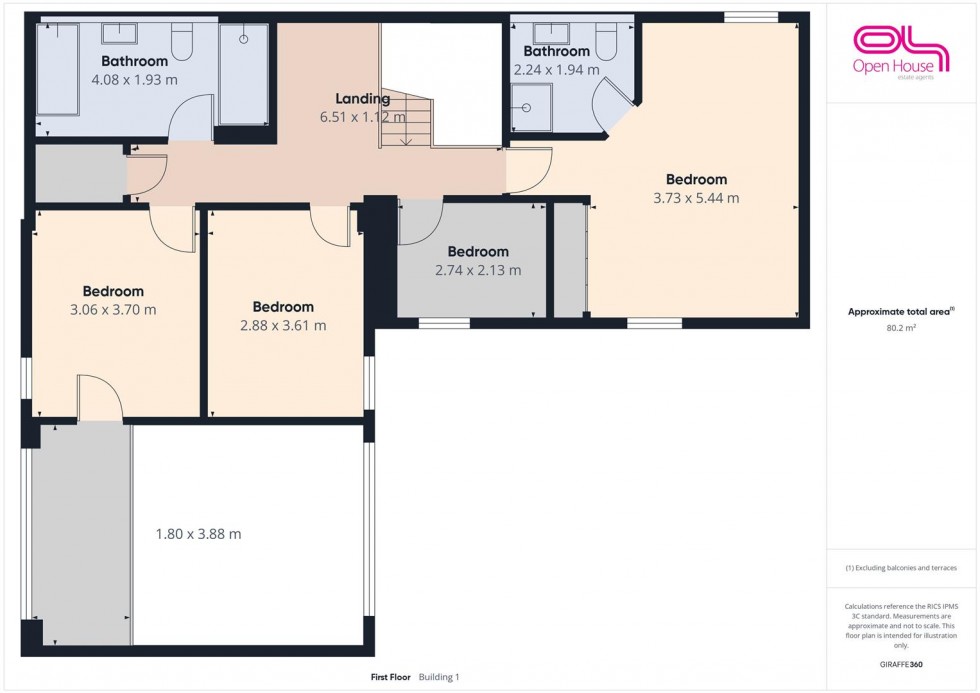 Floorplan for Bednall Road, Acton Trussell