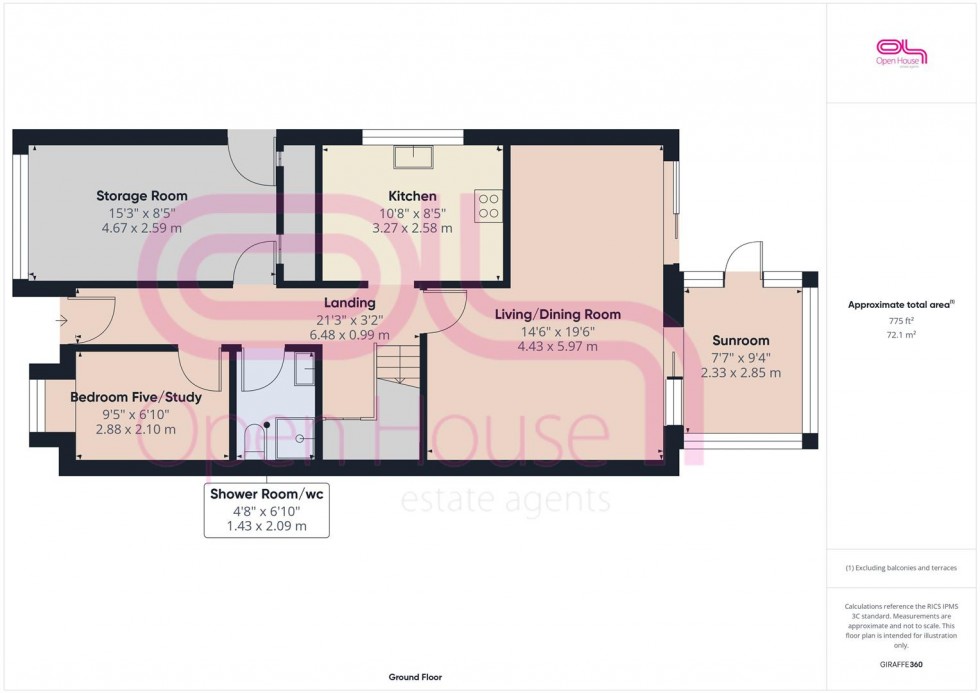 Floorplan for Dorothy Avenue, Peacehaven