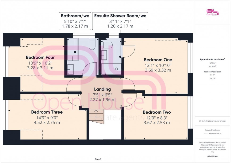 Floorplan for Dorothy Avenue, Peacehaven