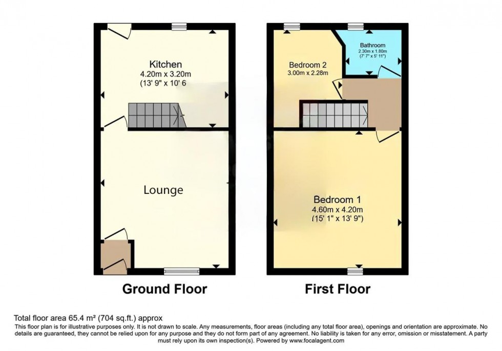 Floorplan for Hollins Grove Street, Darwen
