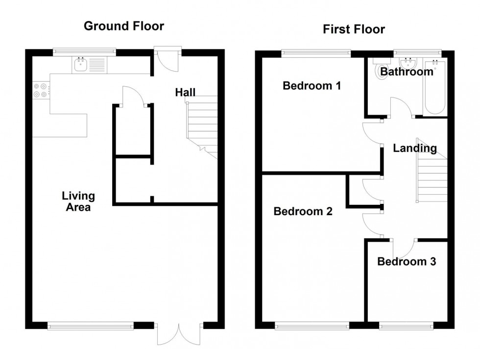 Floorplan for Mariston Way, Bristol
