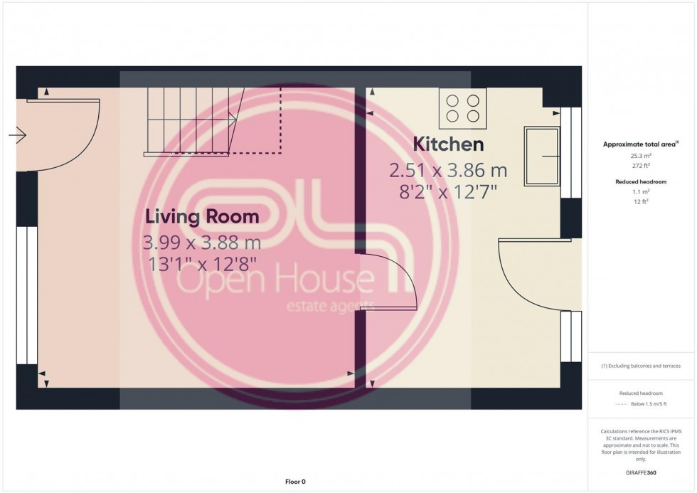 Floorplan for Cedar Road, Castle Gresley