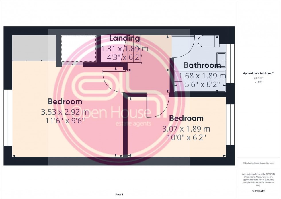Floorplan for Cedar Road, Castle Gresley