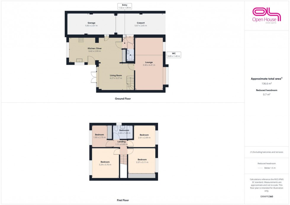 Floorplan for Abbey Drive, Little Haywood