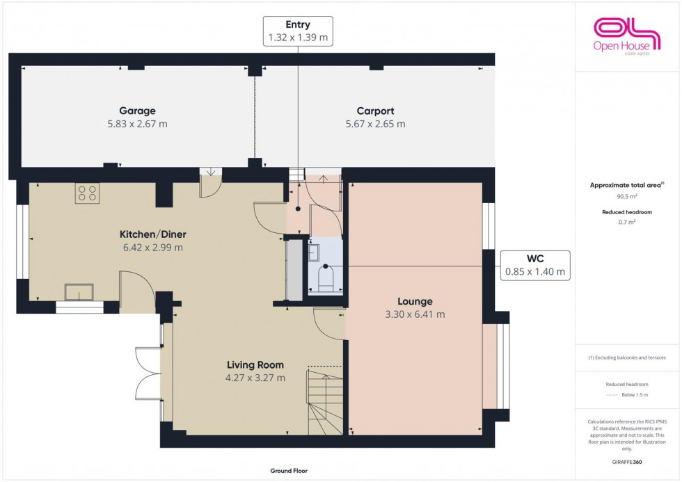 Floorplan for Abbey Drive, Little Haywood
