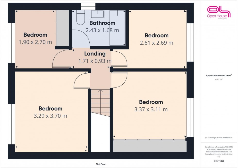 Floorplan for Abbey Drive, Little Haywood
