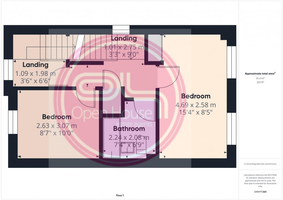 Floorplan for Blueberry Way, Woodville