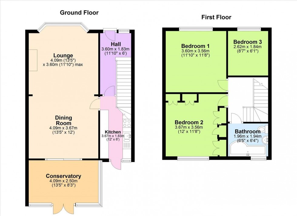 Floorplan for Downlands Avenue