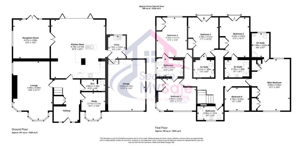 Floorplan for Manthorpe Road, Grantham