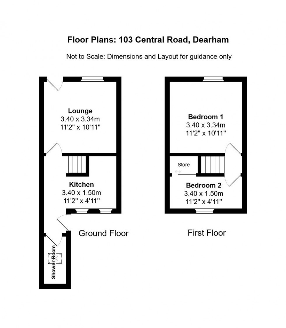 Floorplan for Central Road, Dearham