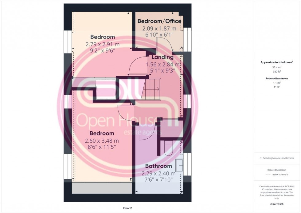 Floorplan for Cranfield Avenue, Church Gresley