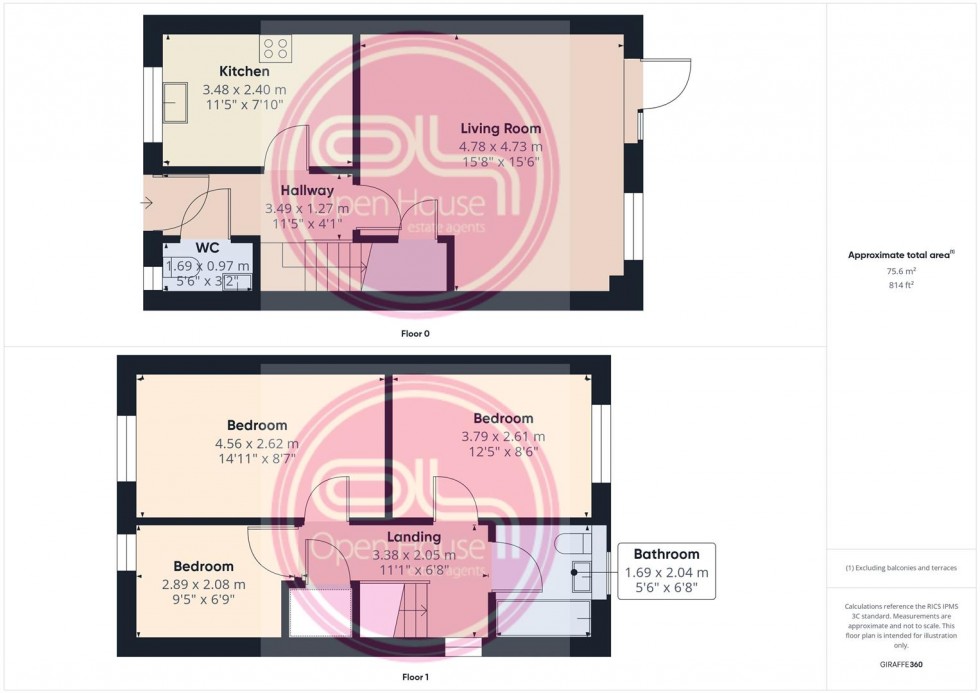 Floorplan for Fivelands Road, Burton-On-Trent