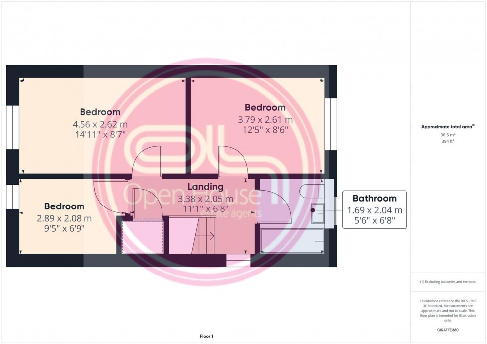 Floorplan for Fivelands Road, Burton-On-Trent