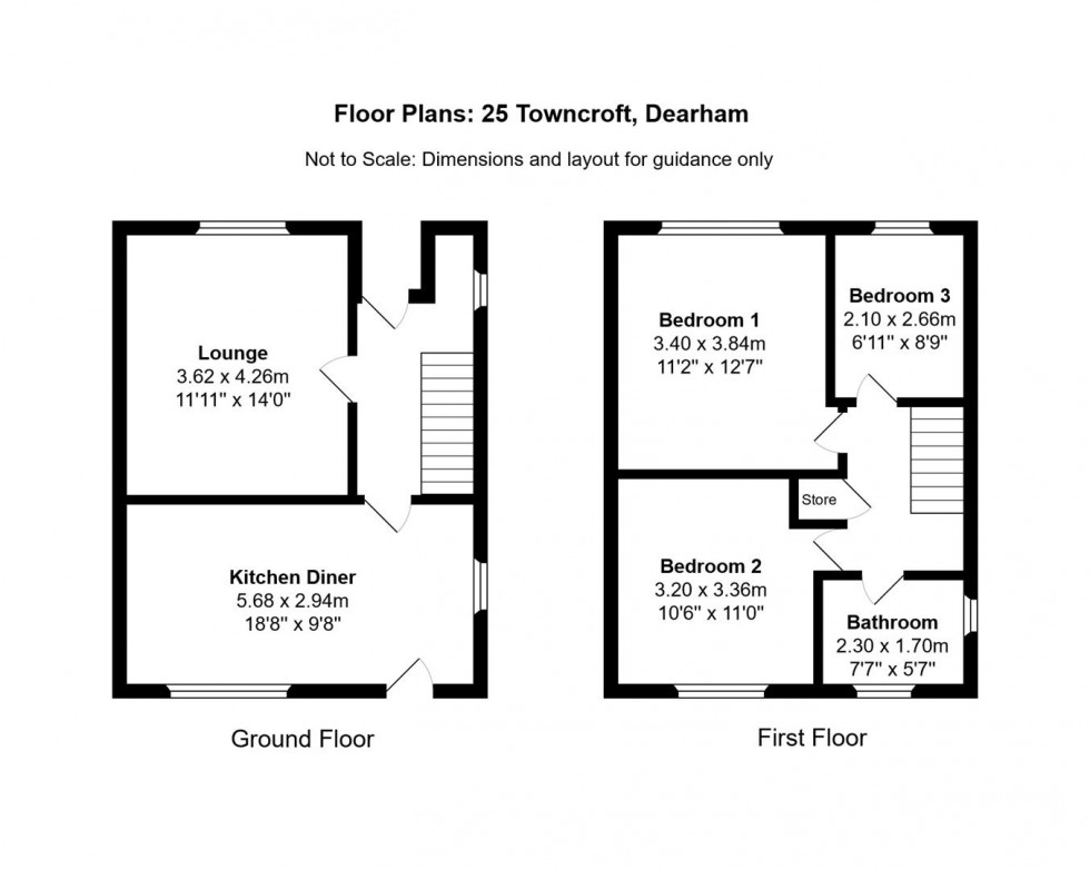 Floorplan for Towncroft, Dearham