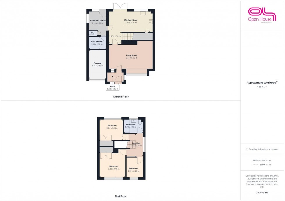 Floorplan for Stafford Lane, Hednesford