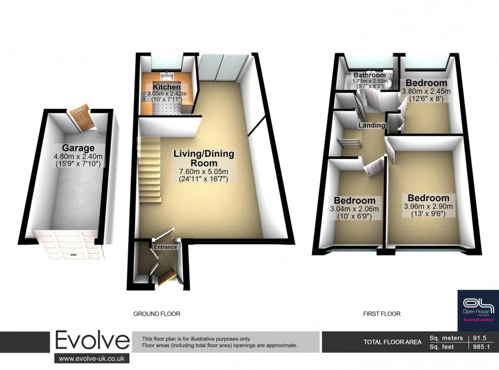 Floorplan for Maybrook Gardens, High Wycombe