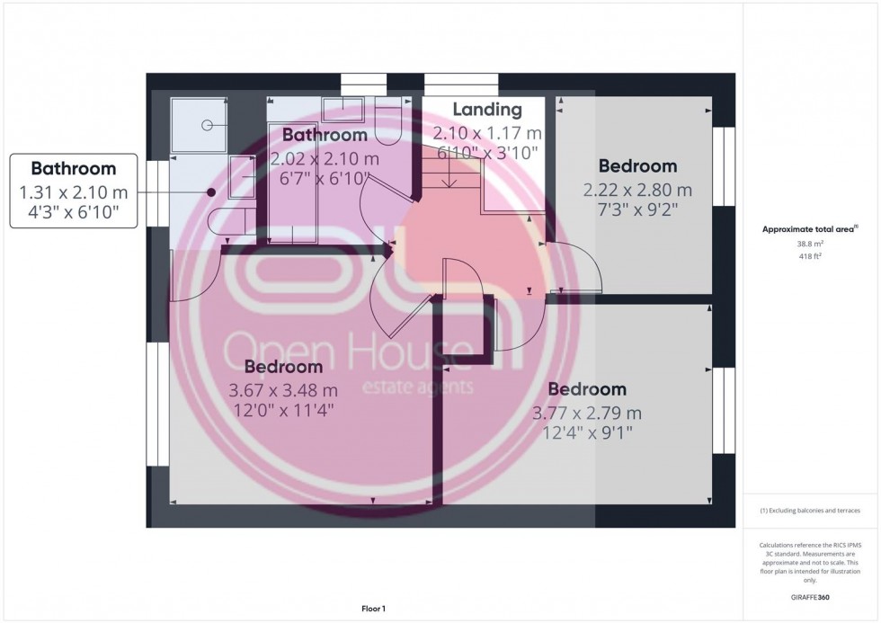 Floorplan for Home Farm Court, Castle Gresley