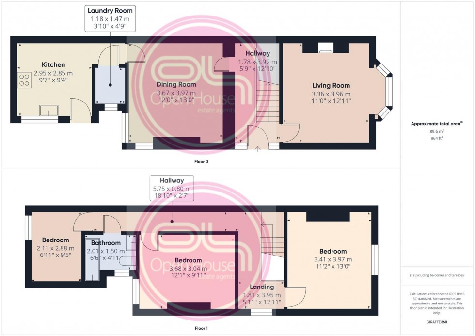 Floorplan for High Bank Road, Burton-On-Trent